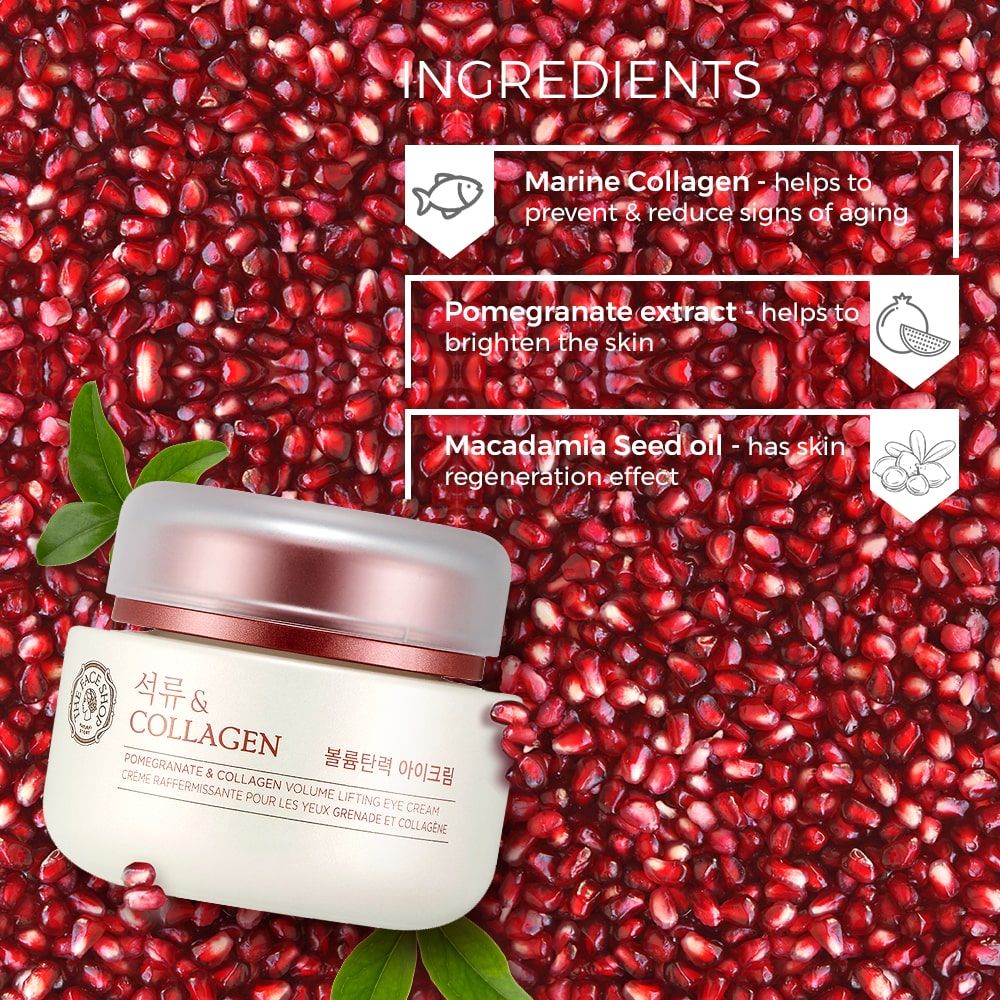 The FaceShop - Pomegranate & Collagen Volume Lifting Eye Cream 50ml - Image 3