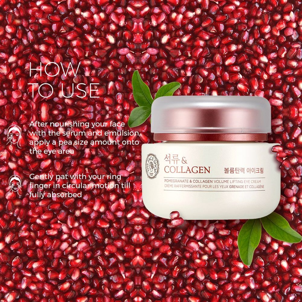 The FaceShop - Pomegranate & Collagen Volume Lifting Eye Cream 50ml - Image 4