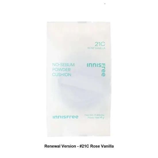 Innisfree – No Sebum Powder Cushion 14g #21C Rose Vanilla Refill