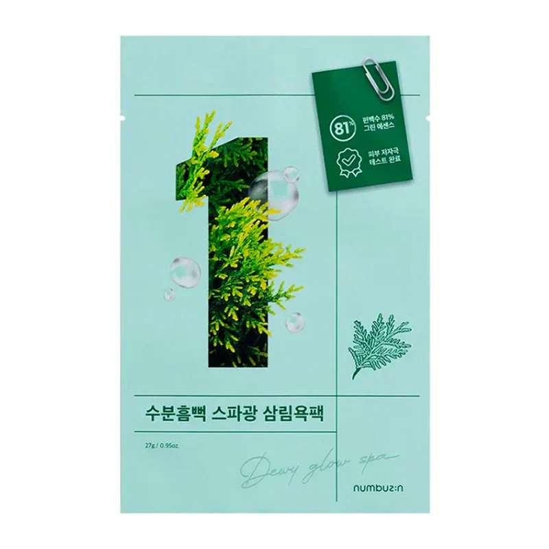 Numbuzin – No.1 Dewy Glow Spa Sheet Mask 27ml