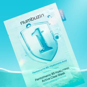 Numbuzin – No.1 Pantothenic B5+ Hyaluronic Acid Clear Mask Sheet 26ml