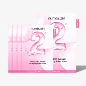 Numbuzin – No.2 Rose PDRN Collagen Plumping Mask Sheet