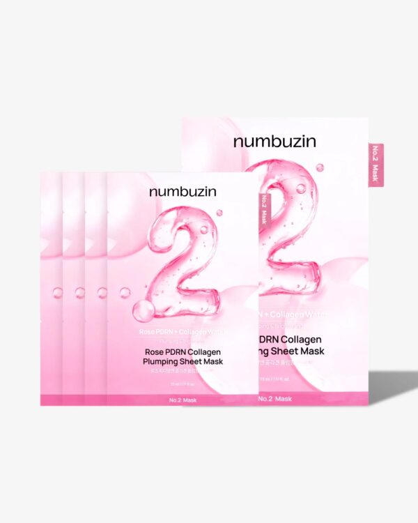 Numbuzin – No.2 Rose PDRN Collagen Plumping Mask Sheet