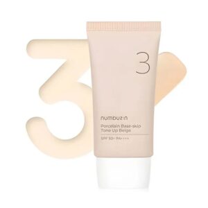 Numbuzin – No.3 Porcelain Base-skip Tone Up Beige 50ml