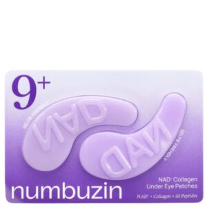 Numbuzin – No.9 NAD+ Collagen +50 Peptides Eye Patches 8g