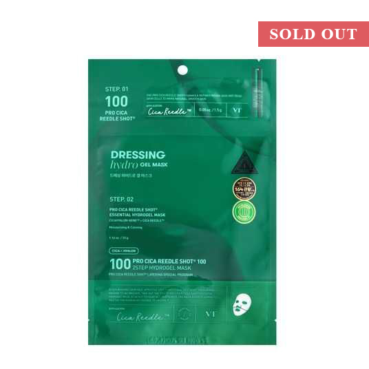 VT Cosmetics – Pro Cica Reedle Shot 100 2Step Hydrogel Mask (1ea)