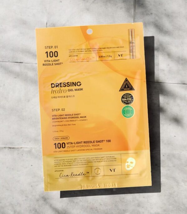 VT Cosmetics – Vita-Light Reedle Shot 100 2Step Hydrogel Mask (1ea)