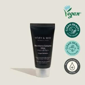 Mary & May – Black Berry Complex Glow Wash Off Mask 30g
