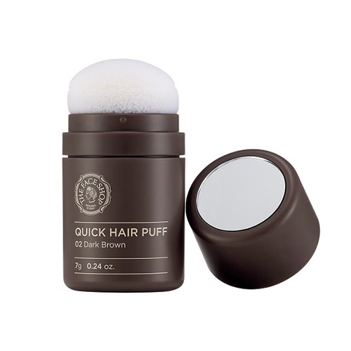 The FaceShop – Quick Hair Puff 02 Dark Brown 7g